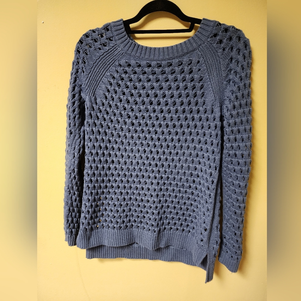 Talbot blue open knit sweater